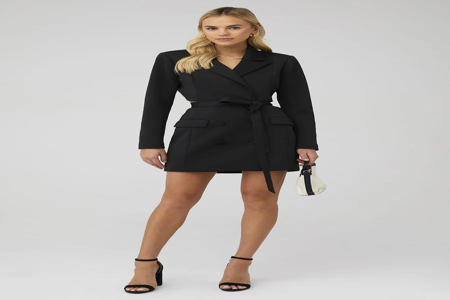Good American Scuba Blazer Dress Style That Defines Power and Grace